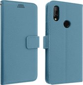 Cover Geschikt voor Xiaomi Redmi 7 Flip Wallet Stand Video blauwe