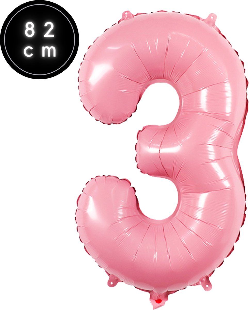 Helium roze cijfer ballonnen 40