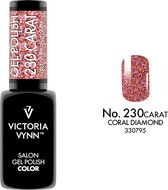 Victoria Vynn – Salon Gelpolish 230 Carat Coral Diamond - roze glitter gel polish - gellak - lak - glitters - nagels - nagelverzorging - nagelstyliste - uv / led - nagelstylist - callance