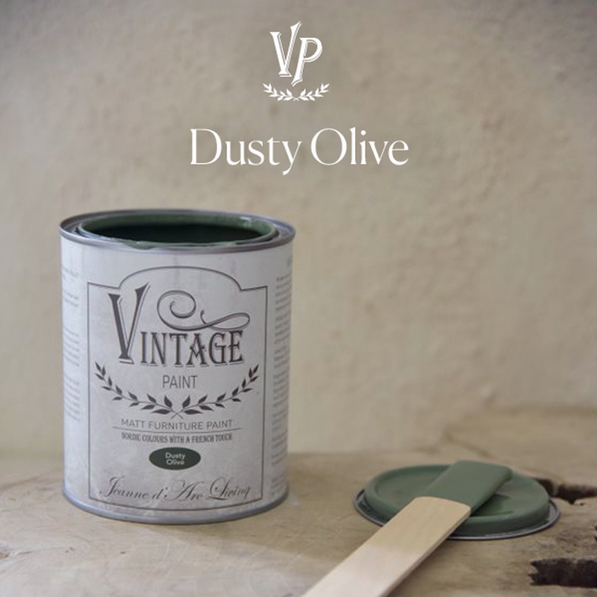 Krijtverf - Vintage Paint - Jeanne d'Arc Living - 'Dusty Olive' - 700 ml