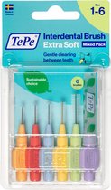 TePe Interdentale Ragers Extra Soft Mixed Pack ISO maat 1 - 6  – (0,45 – 1,1 mm)