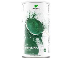 Nature's Finest Spirulina poeder Bio 250g - 100% biologisch - Bron van eiwitten en ijzer - Verhoogt energie en vitaliteit - Ondersteunt het immuunsysteem - Vegan - Voor spiergroei en gewichtsbeheersing