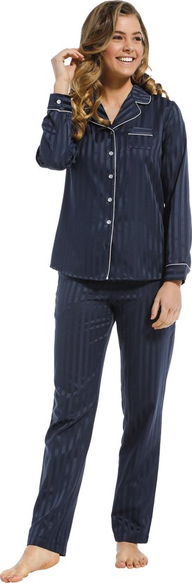 Pastunette Pyjama lange broek - 529 Blue - maat 50 (50) - Dames Volwassenen - Polyester- 25212-310-6-529-50