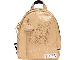 Zebra Trends Rugzak - Metallic Panterprint - S - Rugtas - Schooltas - Goud