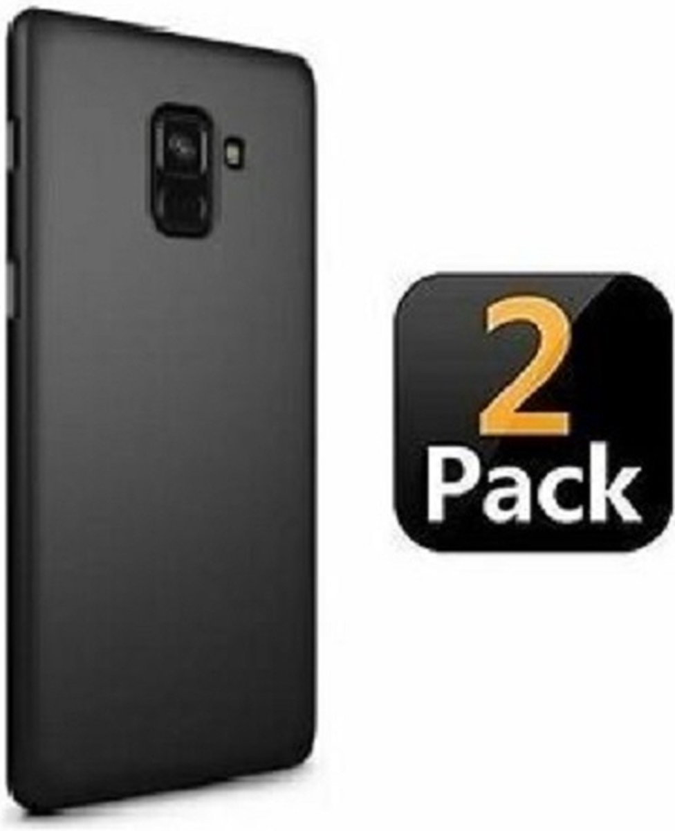 Samsung J6 PLUS Hoesje TPU Siliconen Zwart 2x