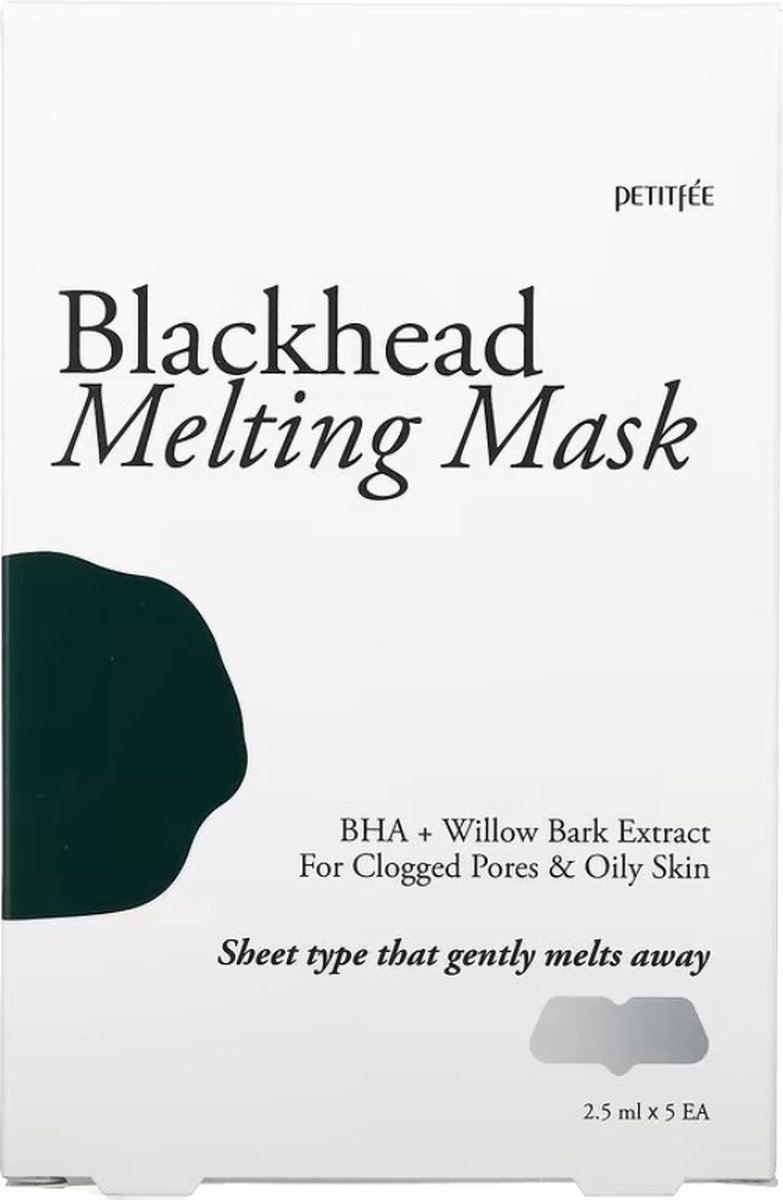 Petitfee - Blackhead Melting Mask - 5 stks