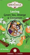 Shoti Maa Chakras "Loving" - Tisane aux épices bio au thé vert, orange et cannelle