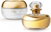 O Boticário, Cadeauset Lily Eau de Parfum 75 ml en Satin Body creme 250 gram - Vrouwen
