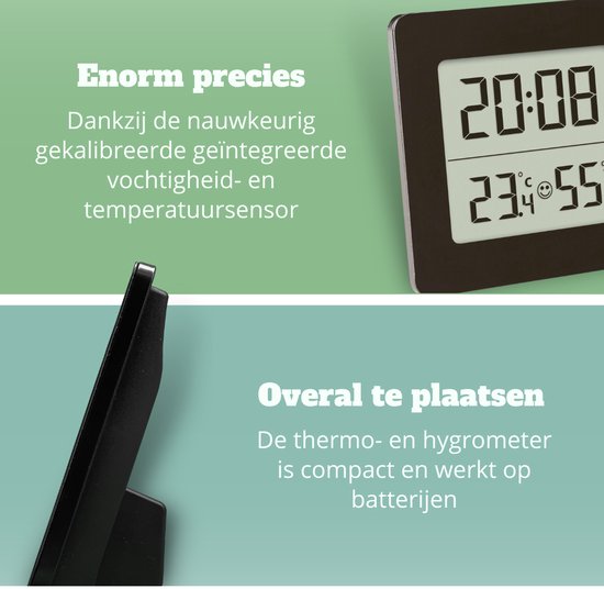 TFA - Digitale Thermo Hygrometer - Vierkant