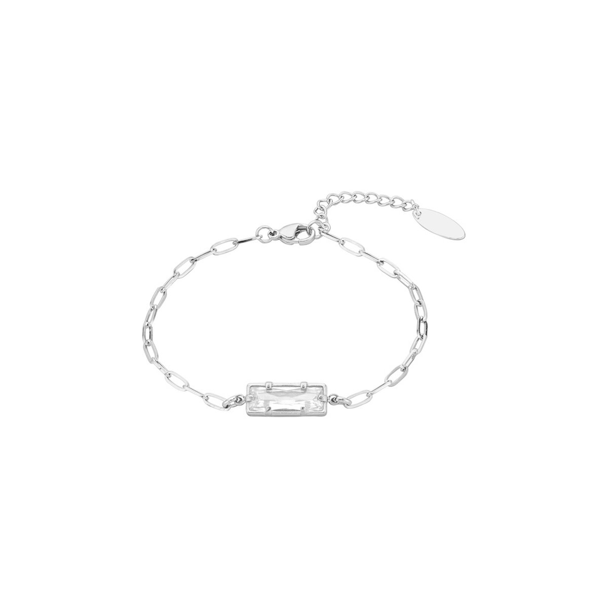 Les Cordes - Armband - ALENA (AB) - Kleur Zilver - Metaal - Sieraad Dames - Juwelen - Minimalistische armbanden