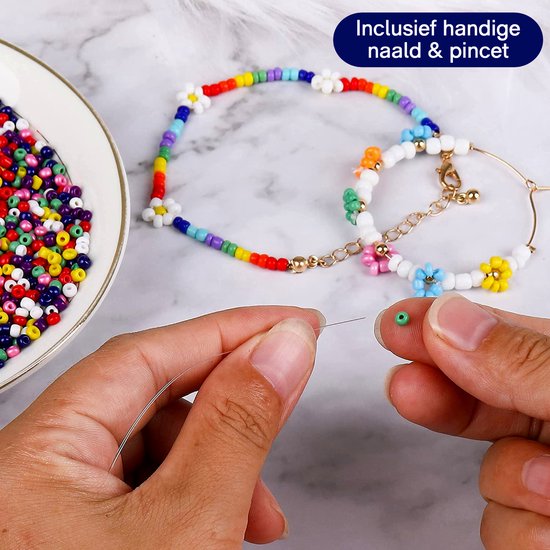 Kit de fabrication de bijoux en perles pour enfants, 700 pièces