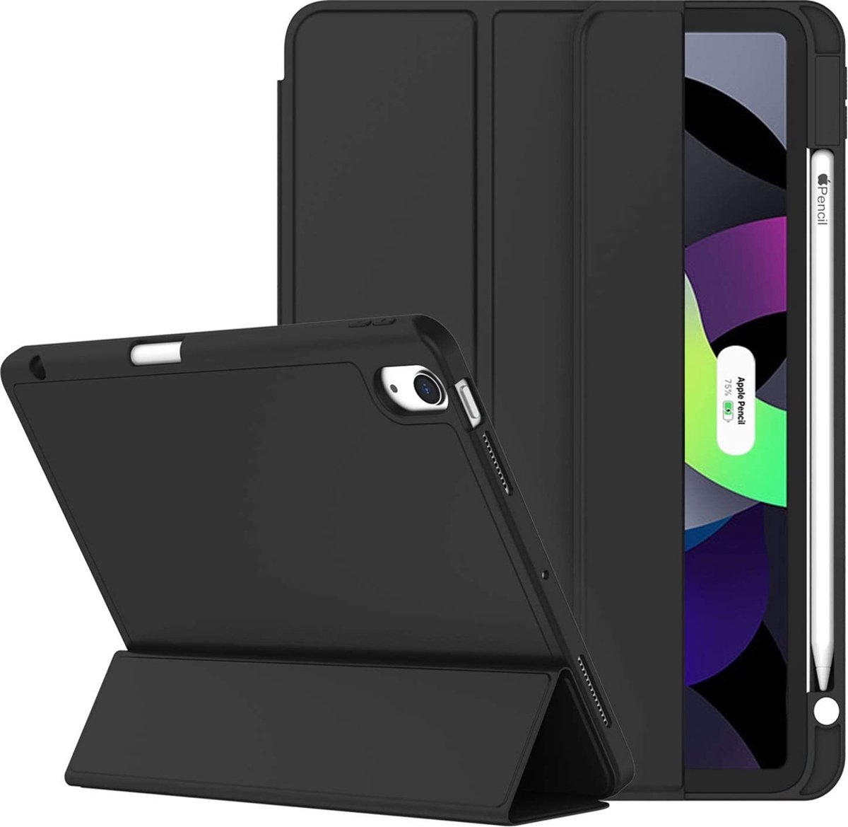 Mobiq Flexibele folio hoes iPad Air 2022 iPad Air 2020 iPad Air 10.9 inch hoes bol.