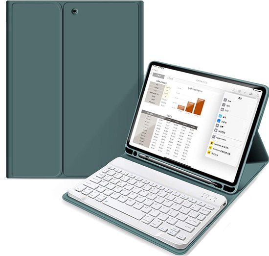 iPad Air Toetsenbord Hoes | 10.9 inch iPad Air hoes met toetsenbord |  QWERTY Keyboard... | bol.com