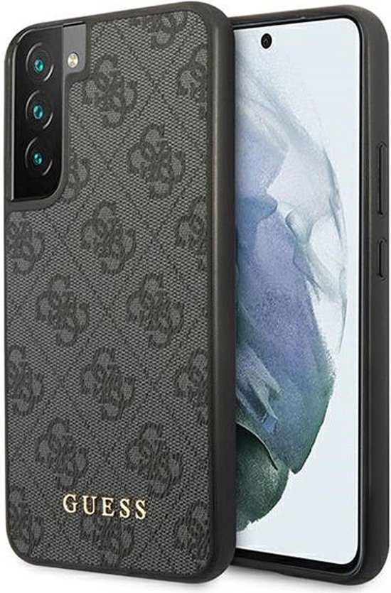 Guess Hoesje Hard Case 4G Logo Metal Zwart Geschikt voor Samsung Galaxy S23 Plus