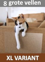 huisdieren meubelbescherming -8 STUKS XL - EXTRA GROOT (45 x 30CM) - krab beschermer katten - anti krab katten - krabpaal - Bescherming tegen krabschade - antikrabben - bankbeschermer - bankbescherming