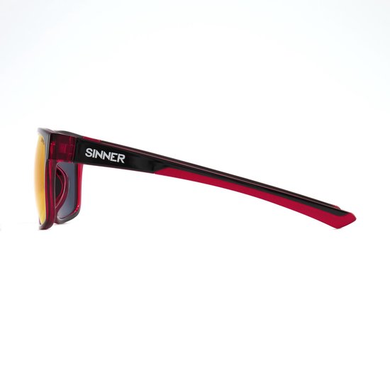 Sinner Spike zonnebril - Zwart rood - Polarised SINTEC® lens van Sinner — afbeelding 3