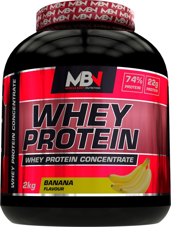 MBN Whey Protein Concentrate Banaan 2Kg
