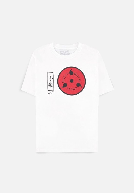 Naruto - Sasuke Symbol Dames T-shirt - XS - Wit