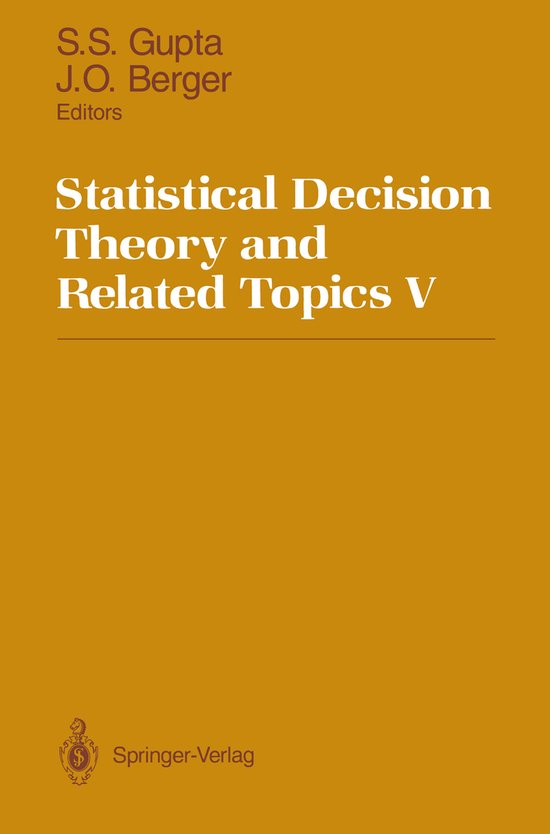 Statistical Decision Theory and Related Topics V - cover