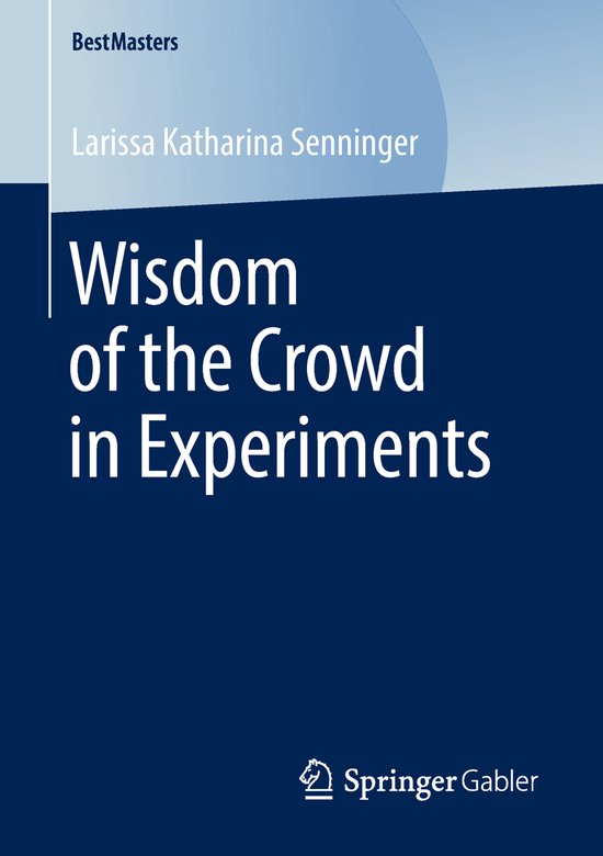 BestMasters- Wisdom of the Crowd in Experiments - cover