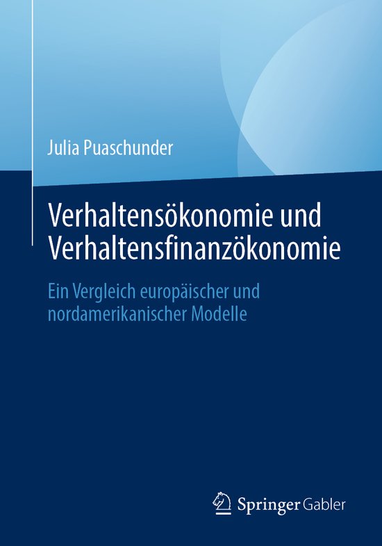 Verhaltensoekonomie und Verhaltensfinanzoekonomie - cover