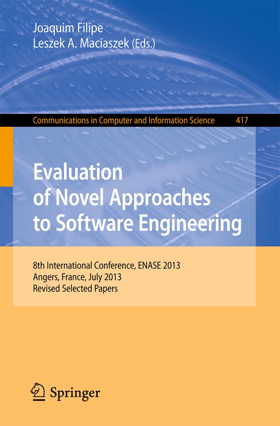Evaluation of Novel Approaches to Software Engineering - cover