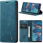 CaseMe - Telefoonhoesje geschikt voor Samsung Galaxy A34 5G - Wallet Book Case - Blauw