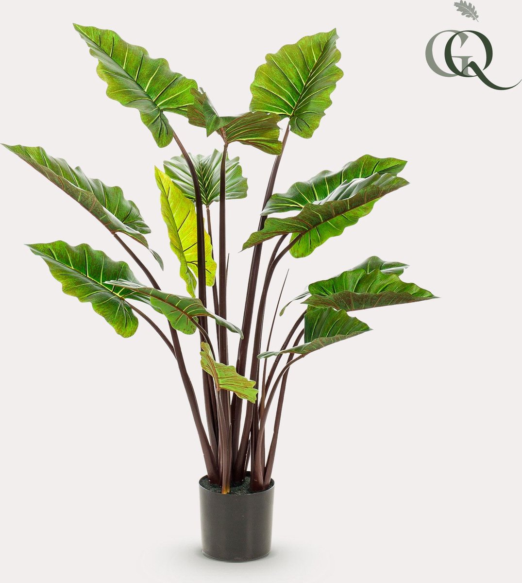 Kunstplant - Colocasia Pink China - Olifantsoor - 130 cm