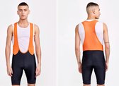 Craft - ADV Endur Bib Shorts M - Fietsbroek - Heren - Zwart/Oranje - Maat M