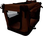 Topmast Nylon Bench Premium - Softcrate - Stoffen Vouwbench - Bruin - 50 x 35 x 35 cm- XS