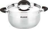 Klaus Pan 18cm-RVS-ZWART