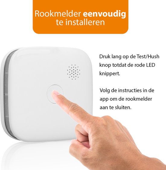 Smartwares FSM-12601 - Slimme Rookmelder Smart - Wifi - Met app - Brandmelder