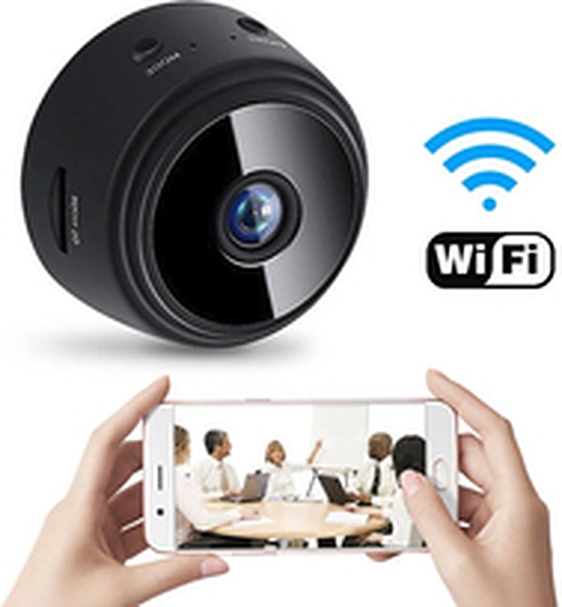 Brazzy® - Spy Camera met Wifi App - Full HD 1080p - exclusief 32 GB SD kaart - Dashcam - Beveiligings Camera - Verborgen Camera - Spycam – Mini Camera – Mini Camera Spy – Spionage Camera