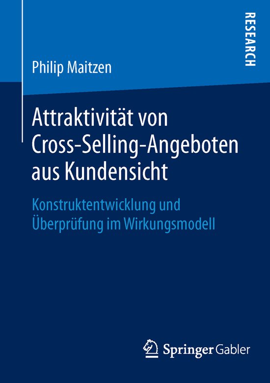 Attraktivitaet von Cross Selling Angeboten aus Kundensicht - cover