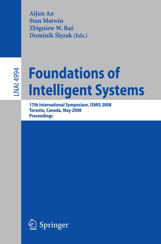 Foundations Of Intelligent Systems - cover