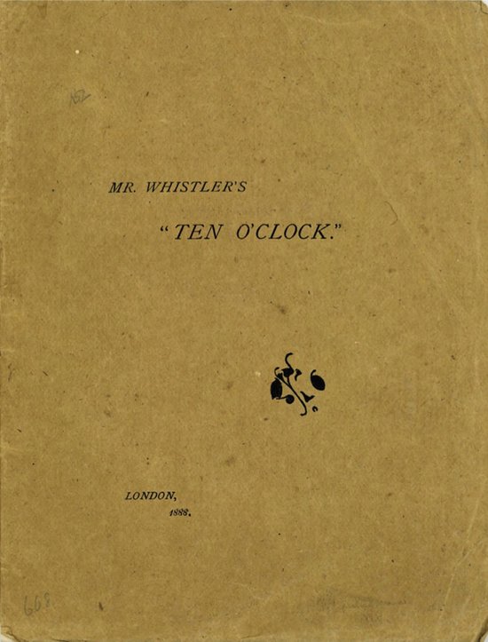 Mr. Whistler's ''Ten O'Clock'' - cover