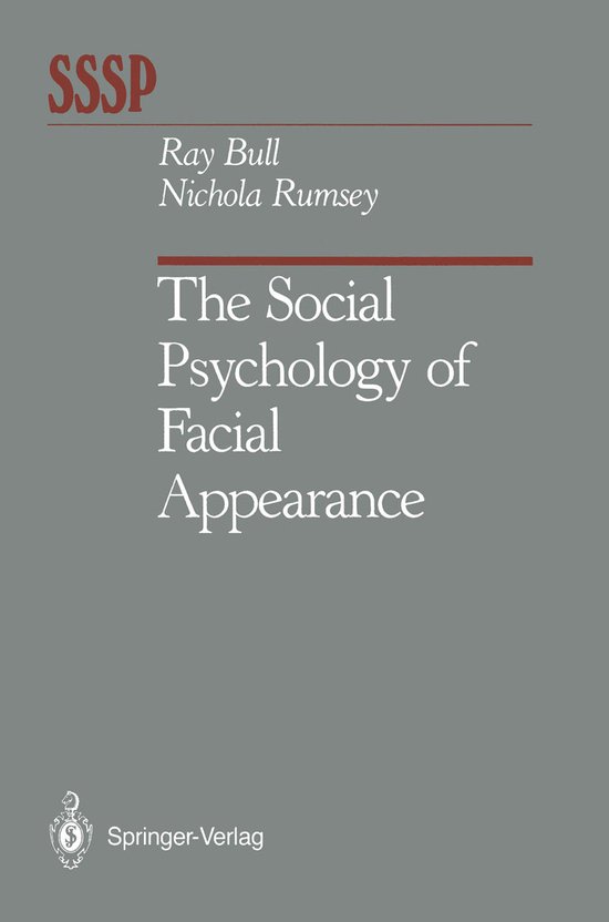 The Social Psychology of Facial Appearance - cover