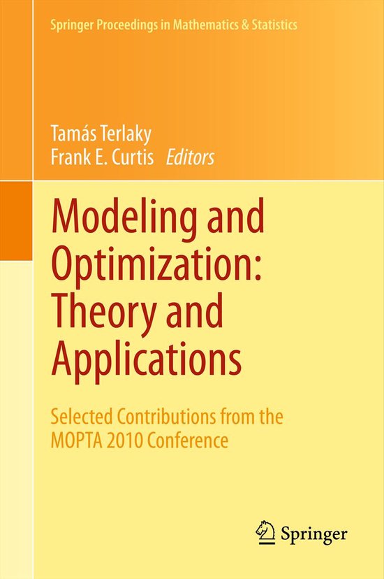 Modeling and Optimization: Theory and Applications - cover