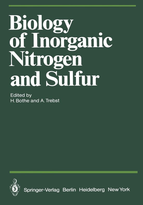 Biology of Inorganic Nitrogen and Sulfur | 9783642679216 | Boeken | bol