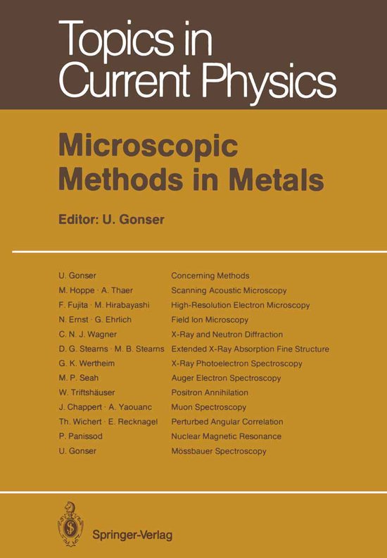 Microscopic Methods in Metals - cover