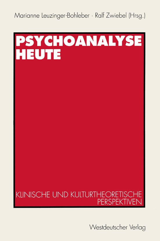 Psychoanalyse heute - cover