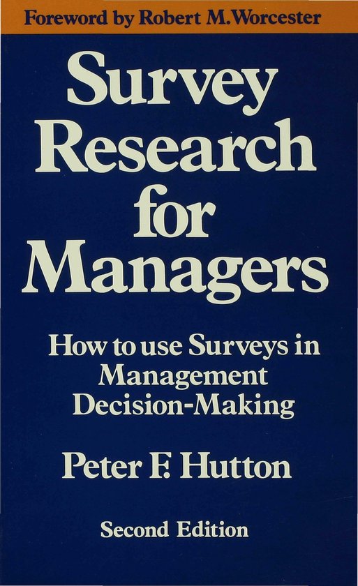 Survey Research for Managers - cover