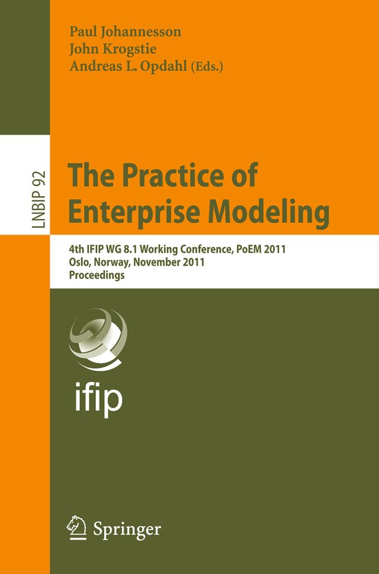 The Practice of Enterprise Modeling - cover