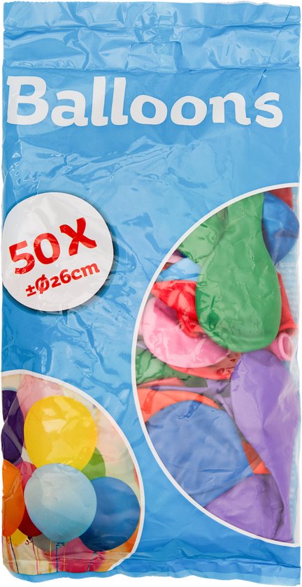100 Stuks - XL Ballonnen - Diverse Kleuren - Extra Groot - Ø 26 cm