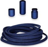 Agletless® Elastische veters zonder strikken - Rond - Marineblauw