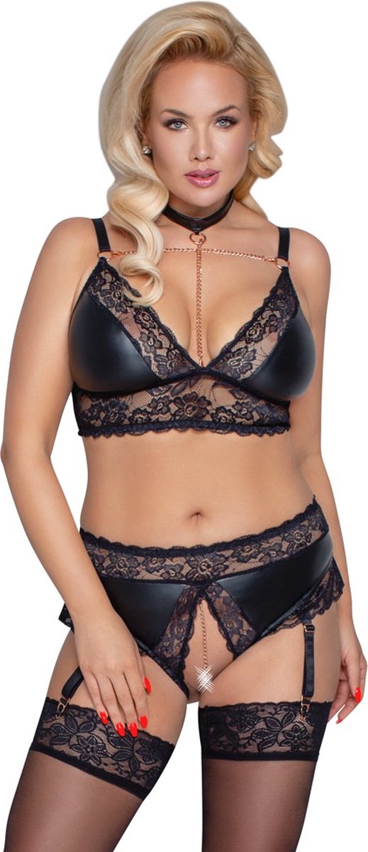 Goedkoopste Curvy Bondage Beha Lingerie Set