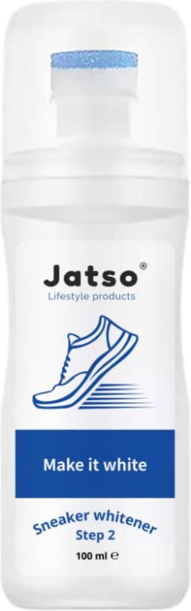 Jatso® - Schoenpoets wit - Sneaker whitener - Herstelt witte kleur - Schoen wit maken - 100ml