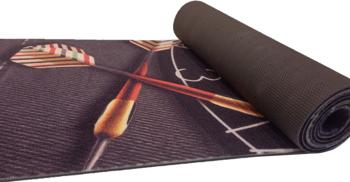 Studio M Price Tapis de Fléchettes avec Plan d'éjection - 60x270cm - Y  compris Oche 