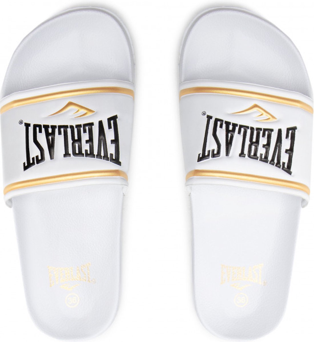 Everlast Side Slippers - wit/goud - heren - maat 45