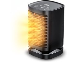 Nince Elektrische Kachel - Ventilatorkachel - Elektrische Kachel - Elektrische Verwarming voor Binnen - Ventilatorkachel - Keramische Kachel - Heater - 3 Standen - 950W - LED Indicatie - Roterend - Zwart Nince Elektrische Kachel - Ventilatorkachel - Elektrische Kachel - Elektrische Verwarming voor Binnen - Ventilatorkachel - Keramische Kachel - Heater - 3 Standen - 950W - LED Indicatie - Roterend - Zwart